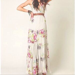 Free People Vintage Hinted Florals Maxi Dress